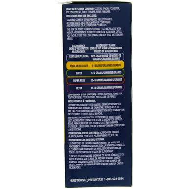 Tampax Tampons with Plastic Applicators Unscented Regular