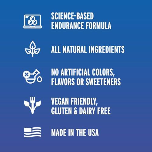 Fluid Fluid Performance - Low Sugar Endurance Fuel Sports Drink Mix with Electrolytes, All Natural Ingredients, Gluten-Free for Before or During Exercise (Blueberry Pomegranate, 30Serving)