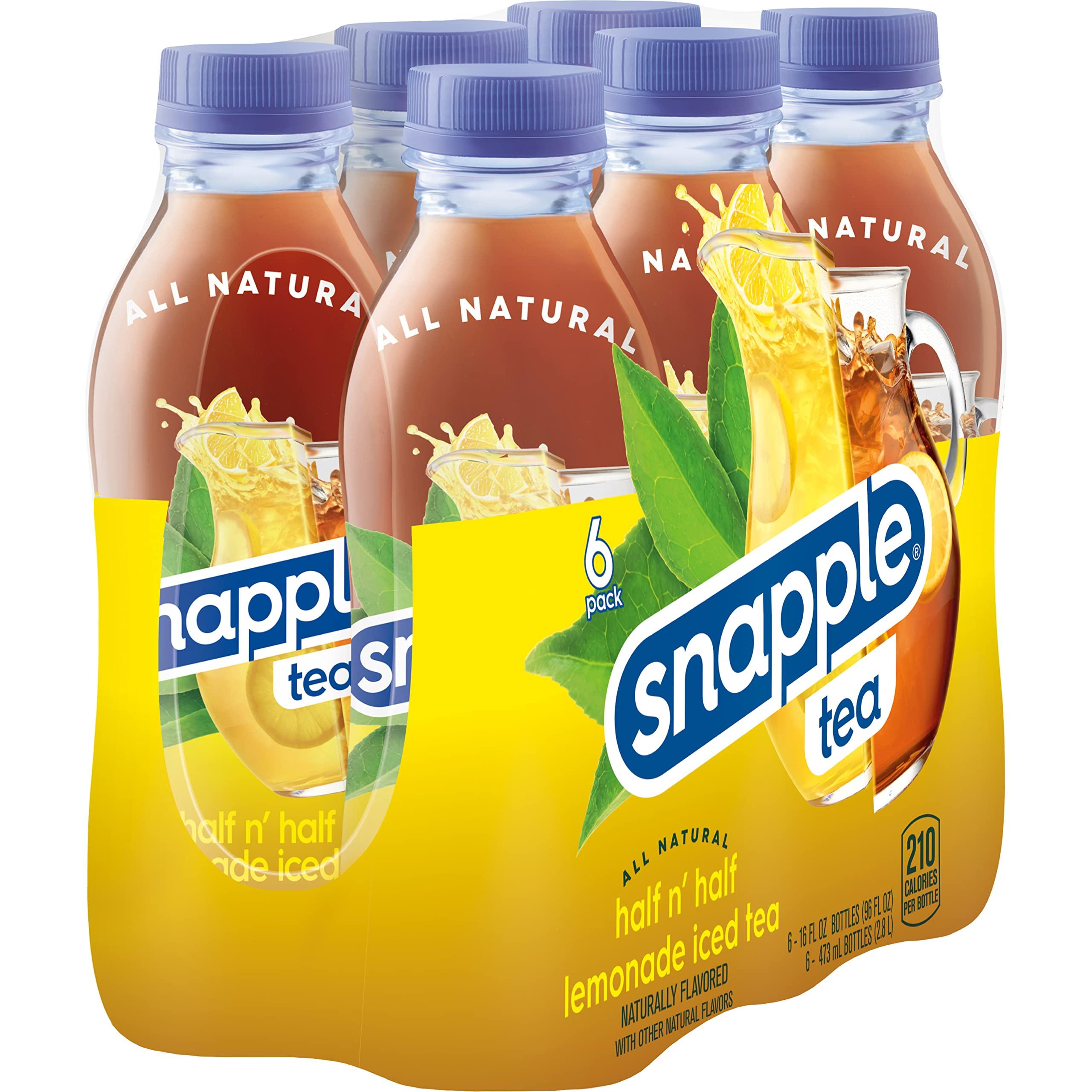Snapple Snapple Half 'n Half, 16 fl oz recycled plastic bottle, 6 pack
