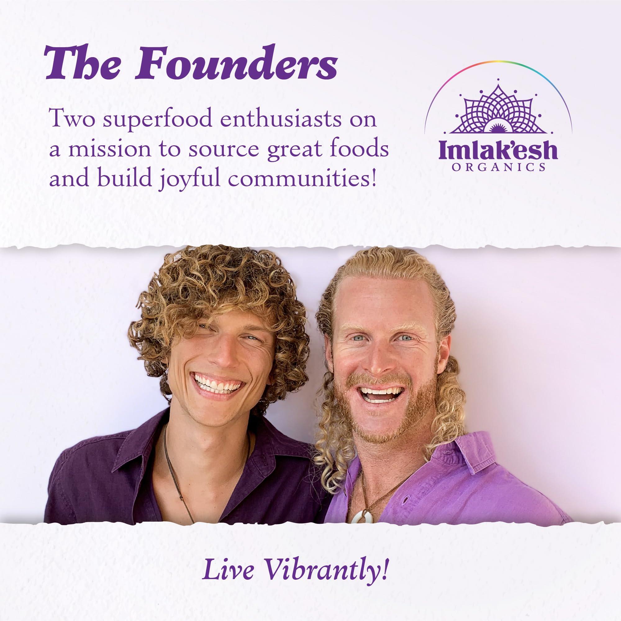 Imlak'esh Organics Imlakesh Organics - Organic Spirulina Powder - Blue-Green Algae Powder - Superfood with Protein and Antioxidants - Vegan, Non-GMO, and Gluten Free (14oz Glass Jar)