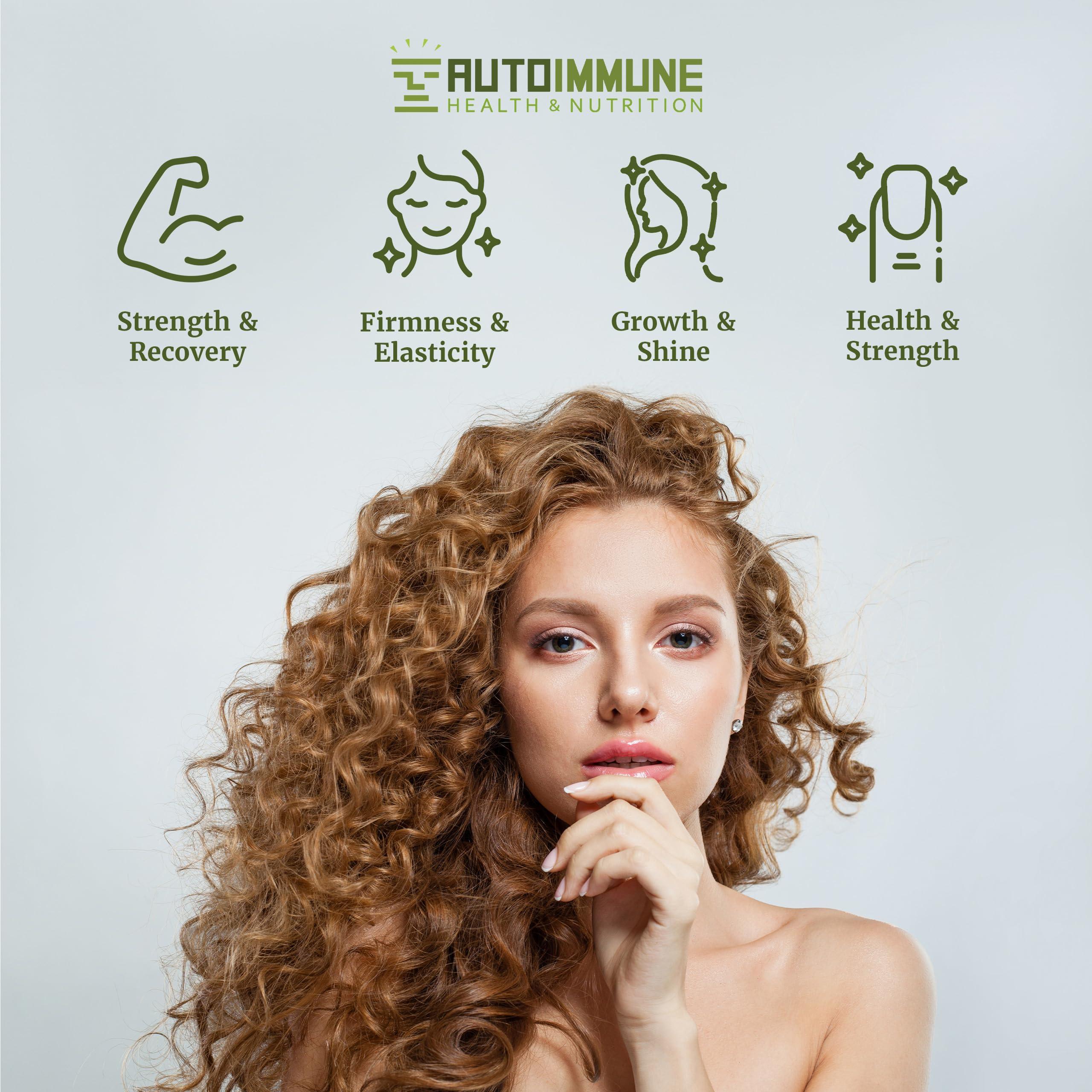 AUTOIMMUNE HEALTH & NUTRITION Paleo Perfection Vanilla Banana Grass Fed Beef Collagen Protein Powder without Stevia - Paleo, Keto, SCD, AIP Protein Powder with Apple Fiber, Carrot & Broccoli - 300g Protein Powder & Superfood Blend