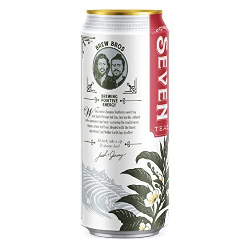 SevenTeas SevenTeas Uptown Half & Half Iced Tea and Lemonade, 16 OZ (Pack of 12 Cans), Organic Iced Tea