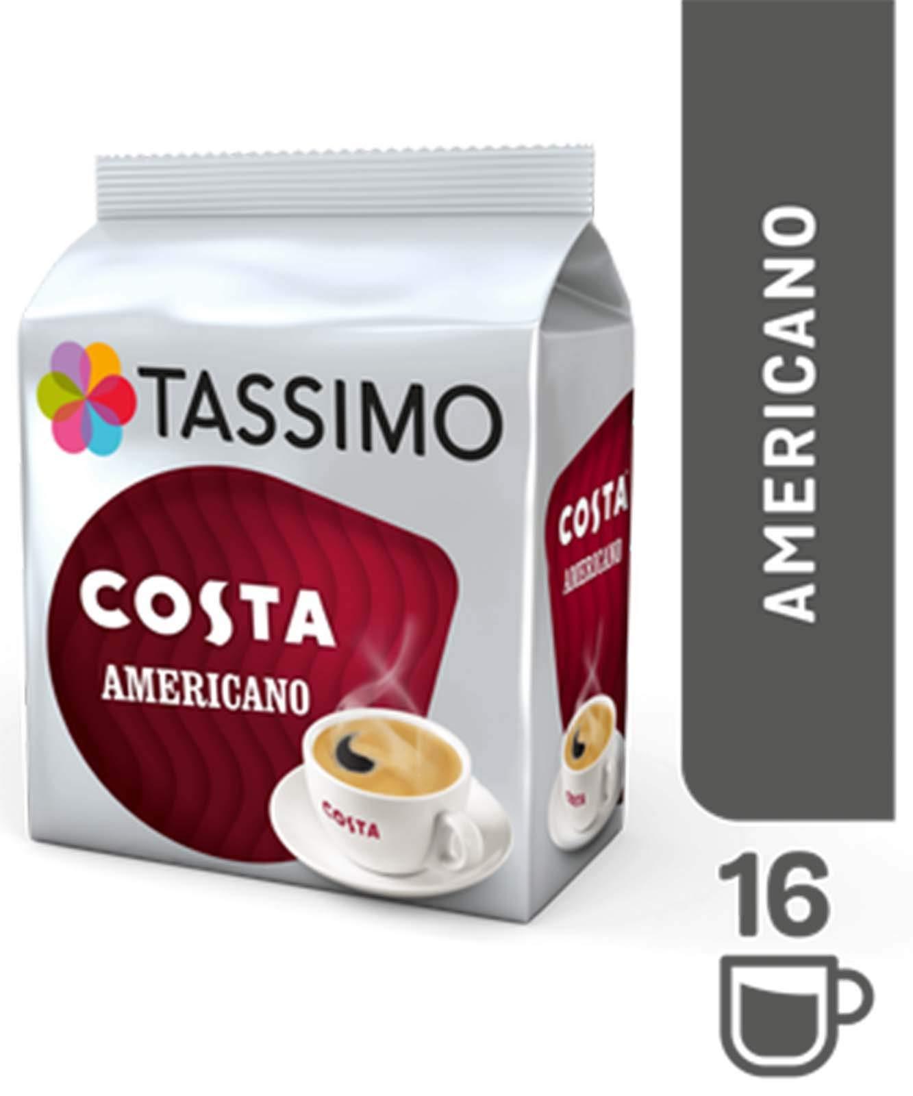 Tassimo Tassimo Costa Coffee Bundle - Costa Americano/Milk Creamer - 5 Packs (64 Drinks)