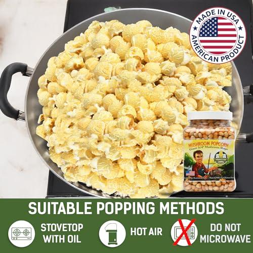 Princeton Popcorn Mushroom Popcorn Kernels for Popping Six-Pack 1lb Tubs Princeton Popcorn Farmer-Direct Non-GMO Gluten Free Popcorn Kernels Mushroom Shaped Popcorn Popping Corn Air Popper and Stovetop 6-pack 96 oz