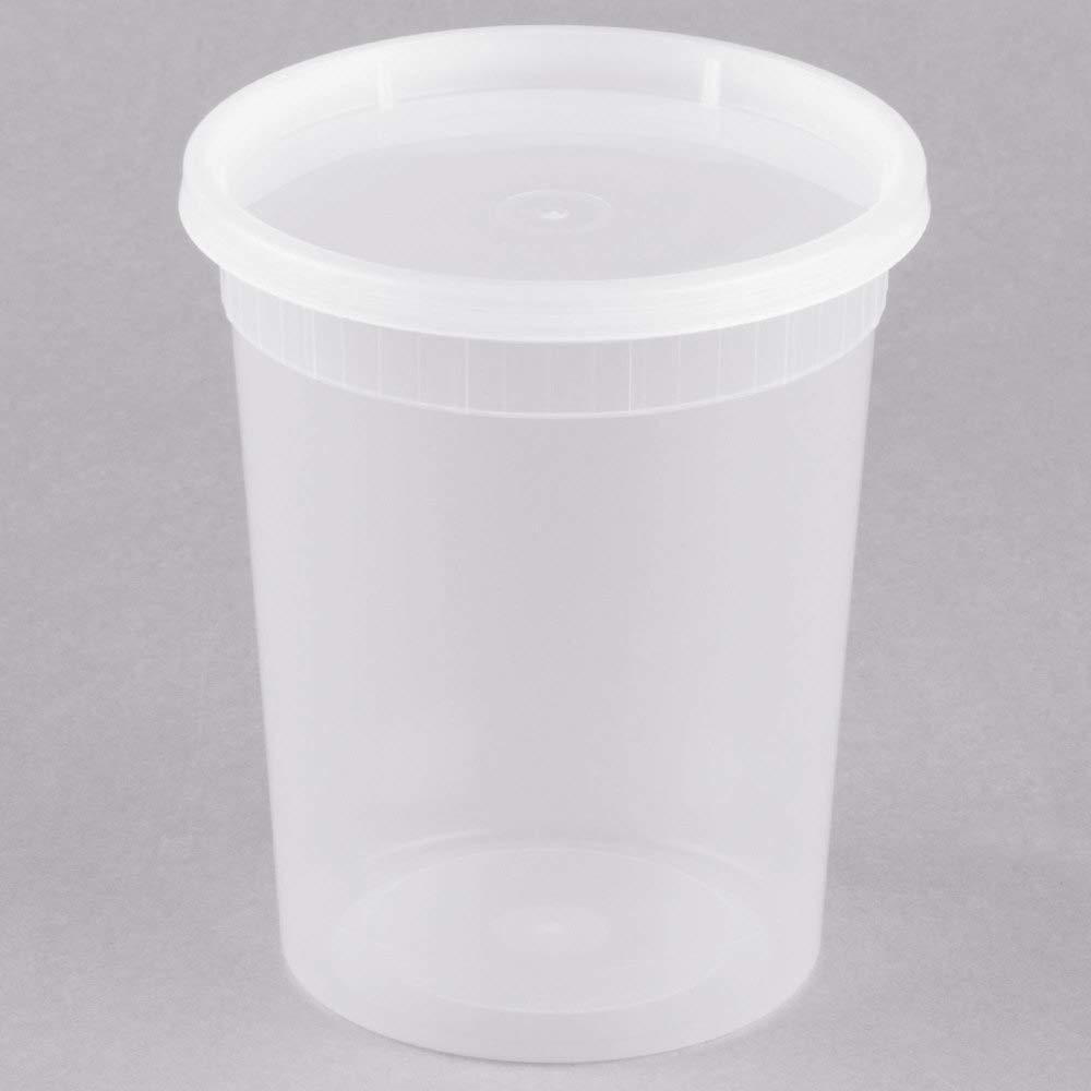 Generic 32oz Deli Food Storage Containers with Lid Togo Soup Cup Microwave Safe 240-pack (32oz)