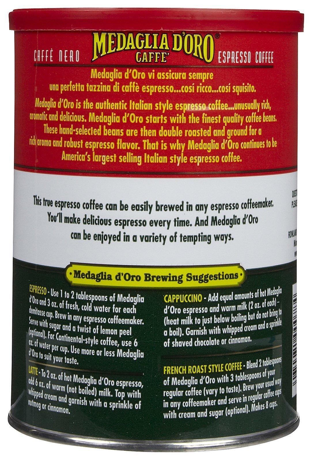 MEDAGLIA D'ORO Medaglia D' Oro D'Oro Regular Coffee, Can-10 oz