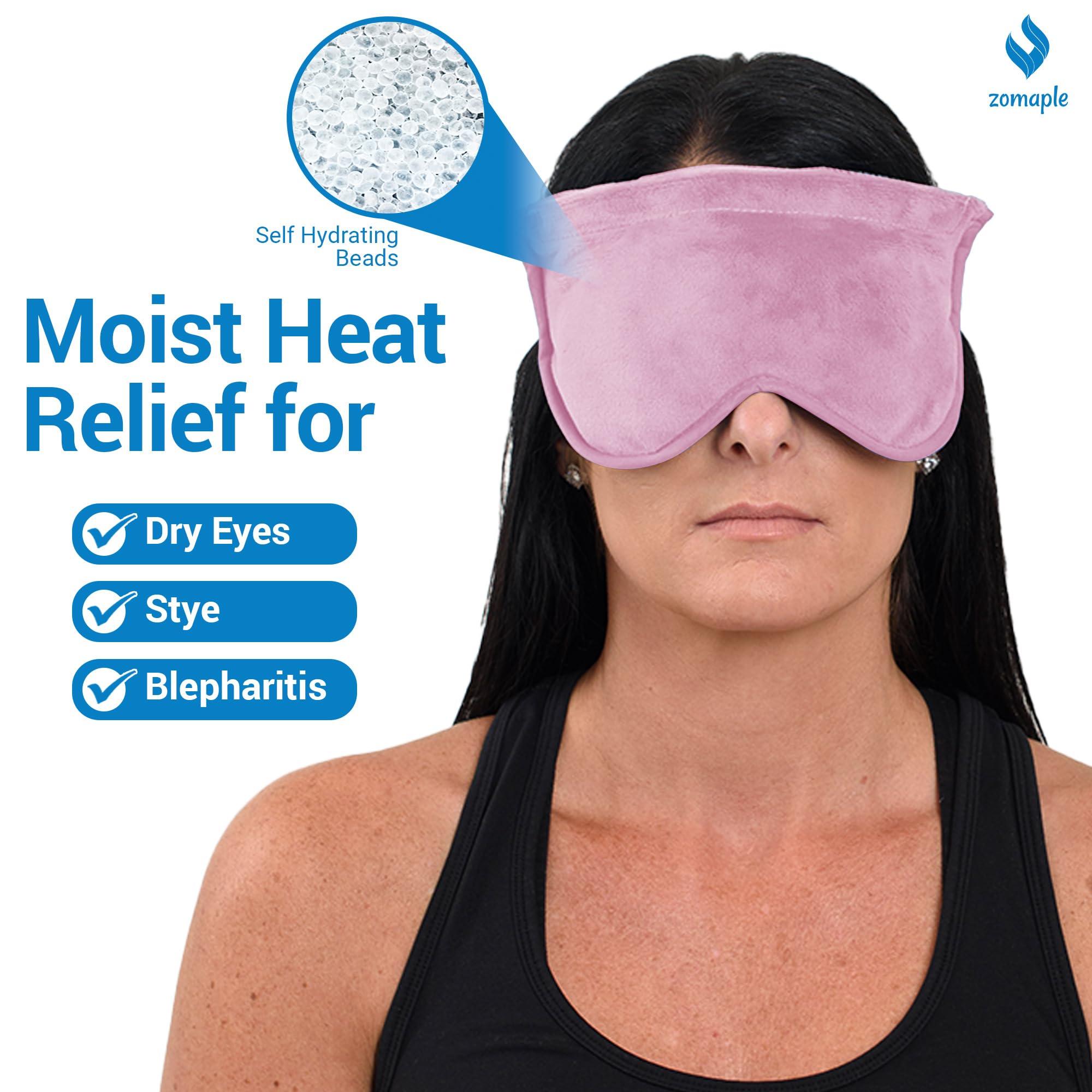 Zomaple Zomaple Heated Eye Mask for Dry Eyes, Reusable Dry Eye Mask with Moist Heat Warming Compress, Soothing Eye Warm Compress for Dry Eyes Relief - Microwavable Eye mask for Dry Eyes, Stye and Blepharitis
