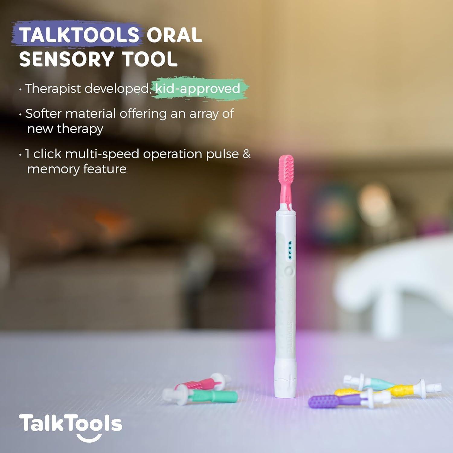 TalkTools TalkTools Sensi Kit & 5 Tips - Sensory Therapy Tool for Speech and Feeding, Autism Sensory Products, ADHD Tools, Speech Therapy Gifts for Autism Children (Ocean Blue)