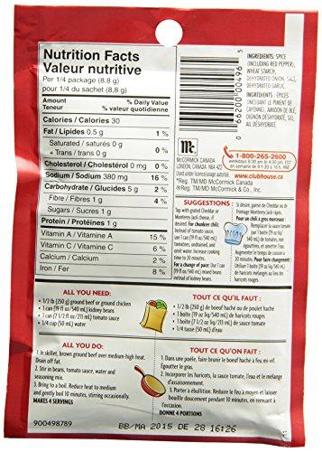 Club House Club House Chili Seasoning Mix, 35g/1.2oz, {Imported from Canada}