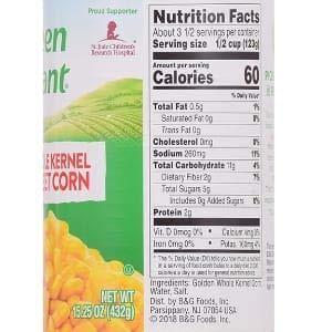 Green Giant Green Giant (2) Whole Kernel Sweet Corn 2-15.25 oz (432g) Cans