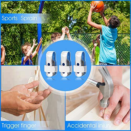 BRMDT BRMDT Trigger Finger Splint, Aluminum Thumb Splint Finger Support for Promote the Rehabilitation of Finger Fracture Fingers /Bent Finger, Finger Splints for Straightening (Small)
