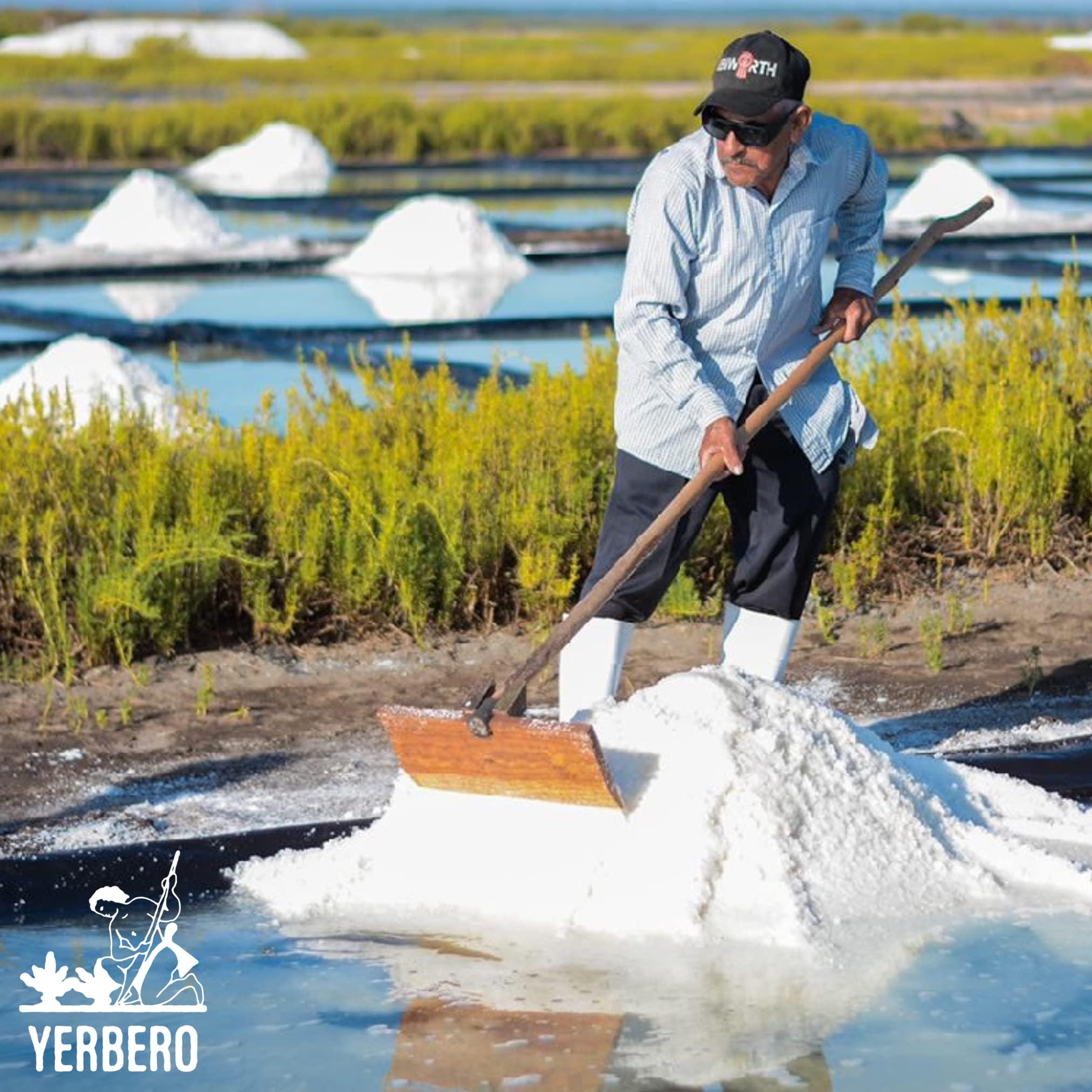YERBERO Yerbero - Premium Colima Sea Salt Unrefined 8 oz (223 g) | 100% All Natural Sea Salt, Gourmet Grade, Non GMO\'s. | Hand Harvested | Imported From Lagoon Cuyutln Tepalcates Colima, Mexico.