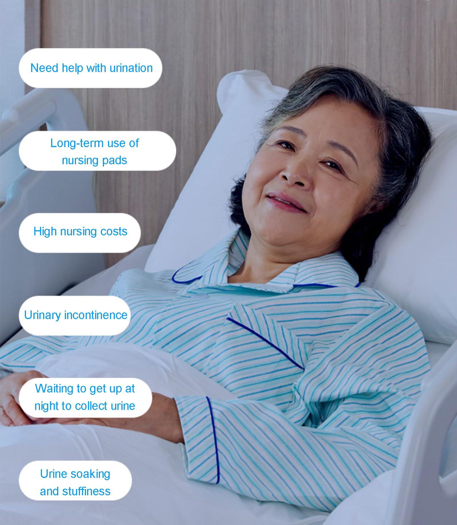 HZFAIGLL HZFAIGLL Electric Urine Collector for Women, Intelligent Urinal System, High Elastic Adjustable Waist Belt, Bed Rest Anti-Leakage Design, with 3000 ml Urinal