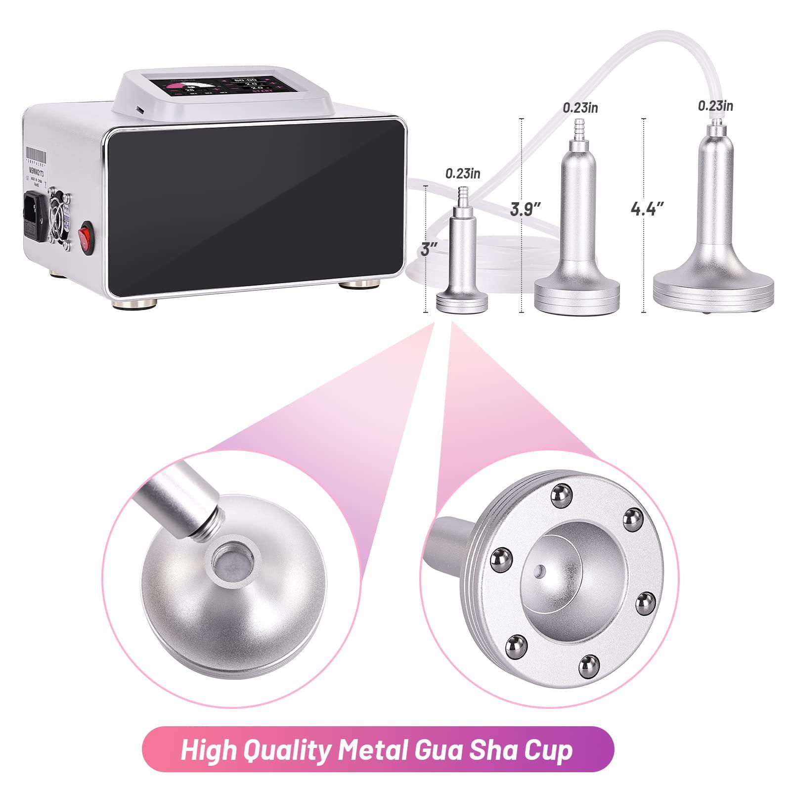 Meifuly Meifuly Vacuum Therapy Machine with 1500ML Large Cups, Vacuum Cupping Machine, Vacuum Cupping Therapy Sets with 24 Vacuum Cups and 3 Pumps, 0-60 cmHg