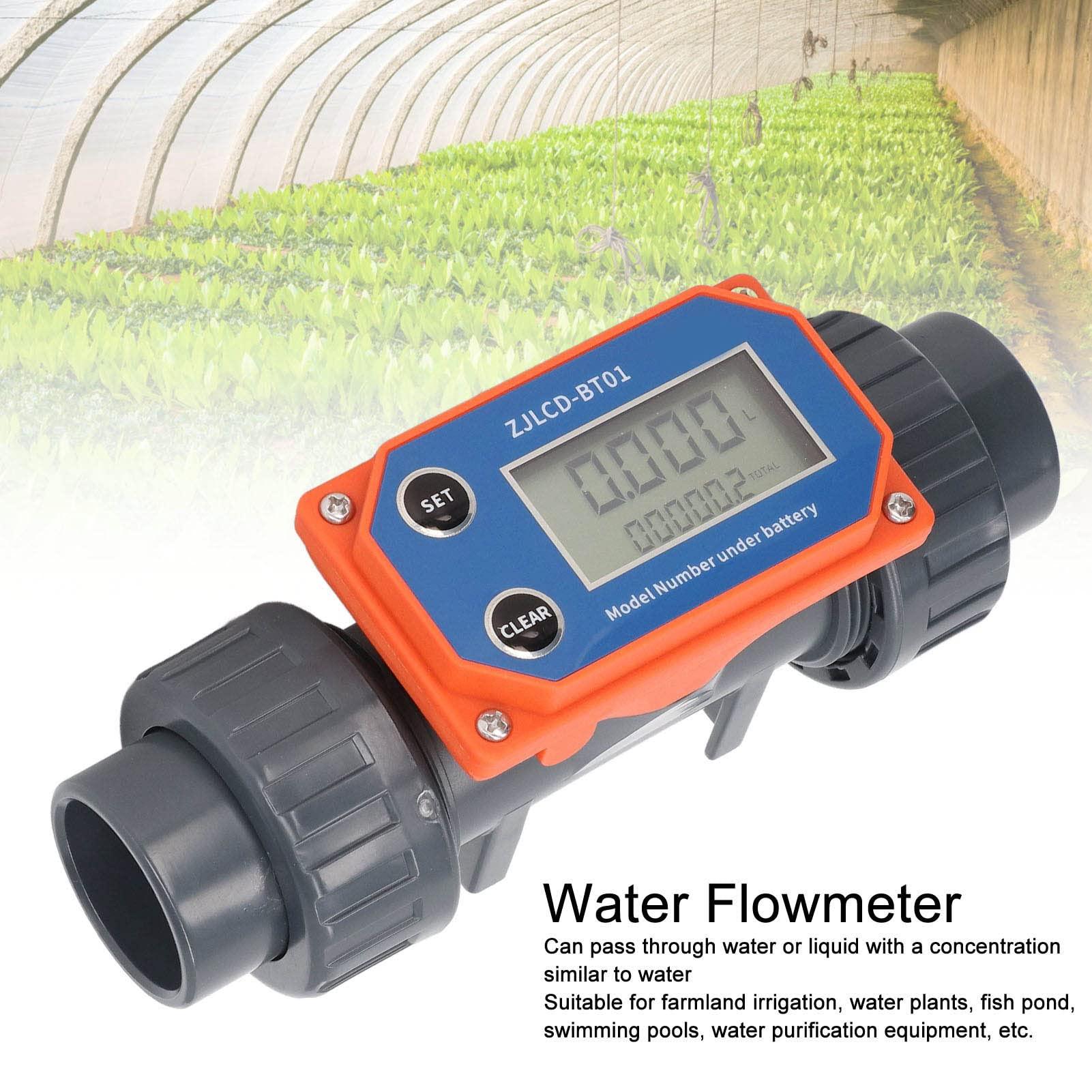 Pyhodi Water Flowmeter, High Accuracy Water Flow Meter Sensitive Response for Swimming Pool