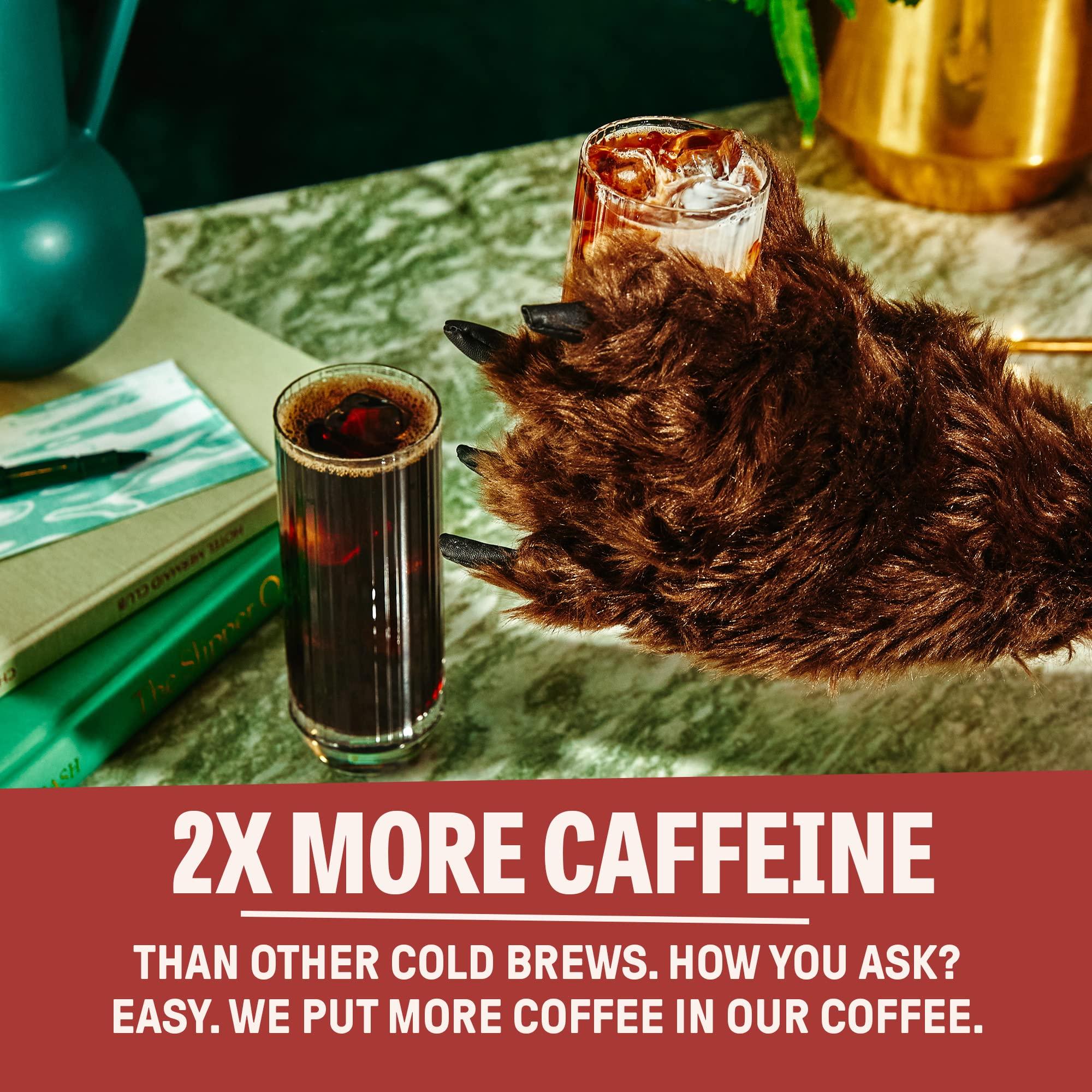 Wandering Bear Wandering Bear Organic Mocha Cold Brew Coffee - Strong, Bold, Smooth, Unsweetened, Shelf-Stable, Ready to Drink, Gluten Free, & Vegan Iced Cold Brewed Coffee Drink - 32 fl oz, 6 pack