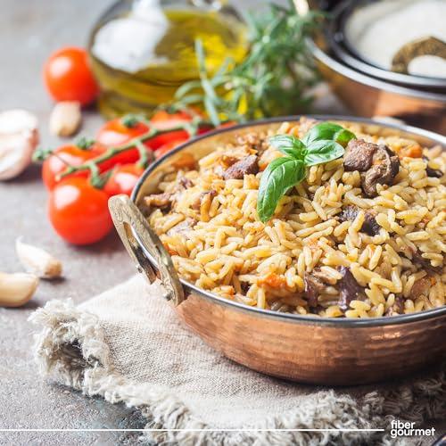 Fiber Gourmet Fiber Gourmet Pasta Original Pilaf Riced Pasta Fiber-Rich, Low Calorie, Healthy Pasta Made in Italy, Kosher, Vegan Certified, Non-GMO and Has Zero Artificial Colors or Flavoring 5 Oz (Pack of 6)