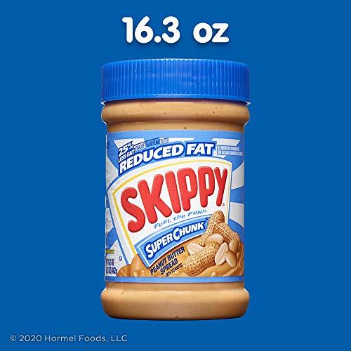 SKIPPY SKIPPY Reduced Fat SUPER CHUNK Extra Crunchy Peanut Butter Spread, 16.3 Ounce