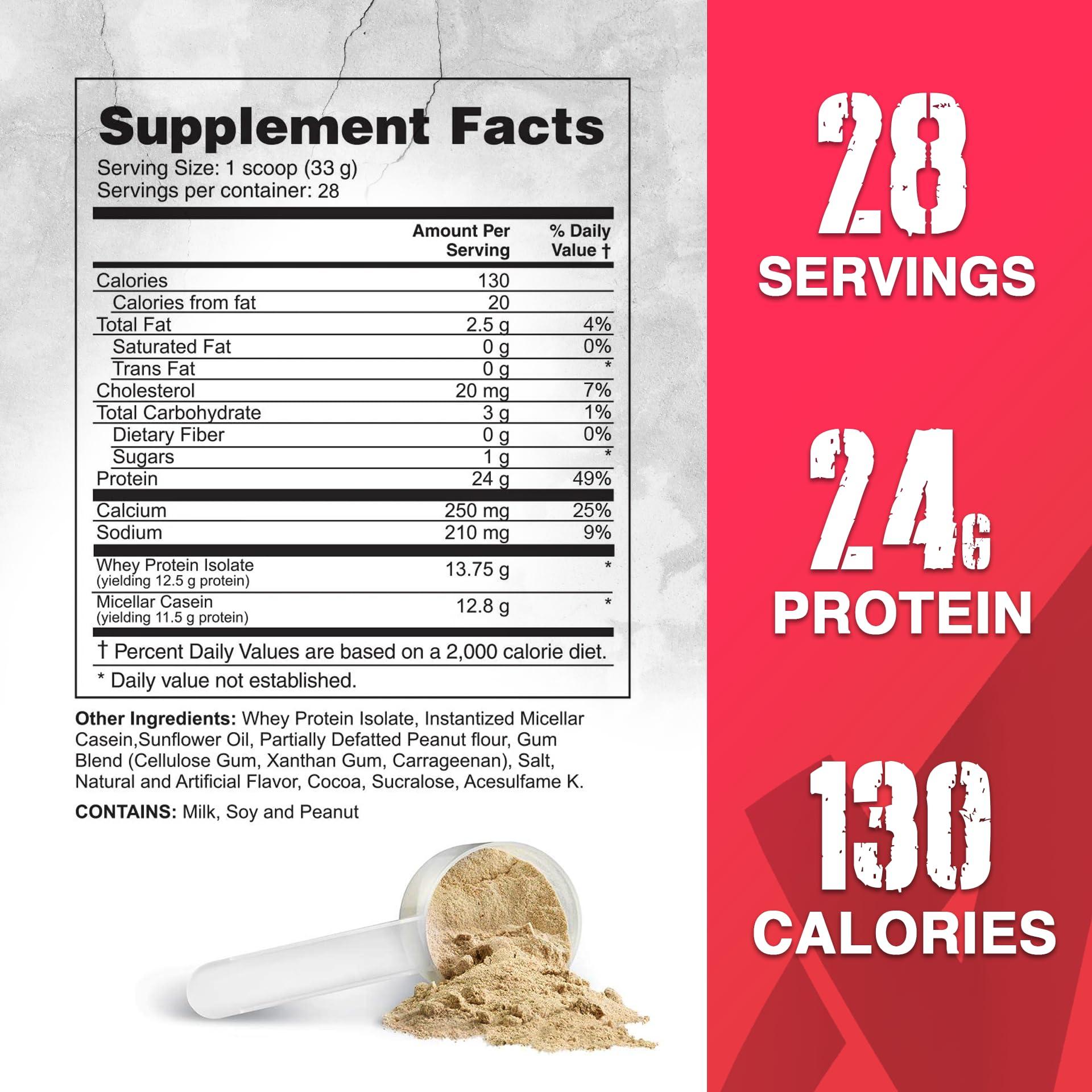 Apollon Nutrition Apollon Nutrition 50/50 Formula-X | Whey Isolate and Casein Protein | 2 lb (Dutch Chocolate)