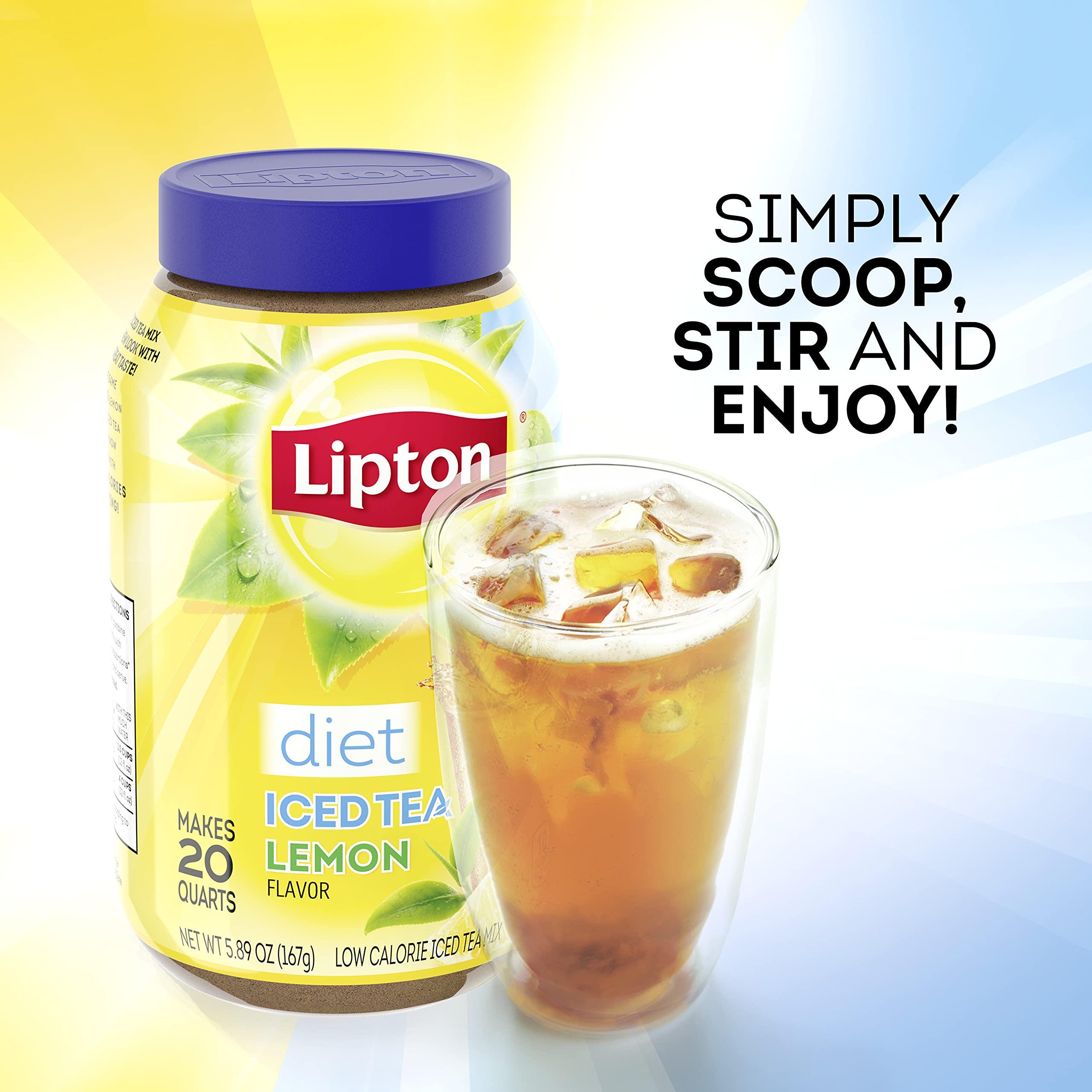 Lipton Lipton Diet Iced Tea, Lemon Iced Tea, Sugar-Free, 5.9 Ounces