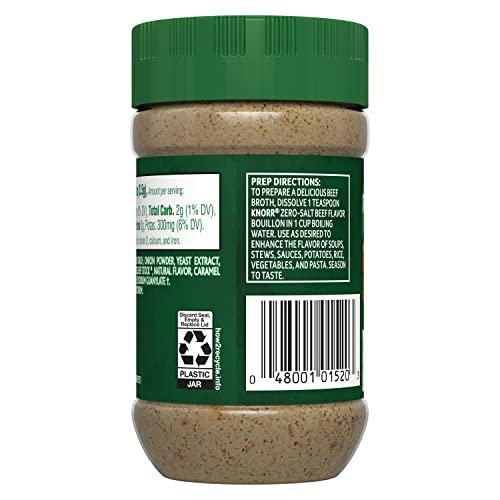 Knorr Knorr Zero Salt Powder Bouillon Natural Beef Flavor Bouillon For Sauces, Gravies And Soups, with No Artificial Flavors or Preservatives 2.6 oz