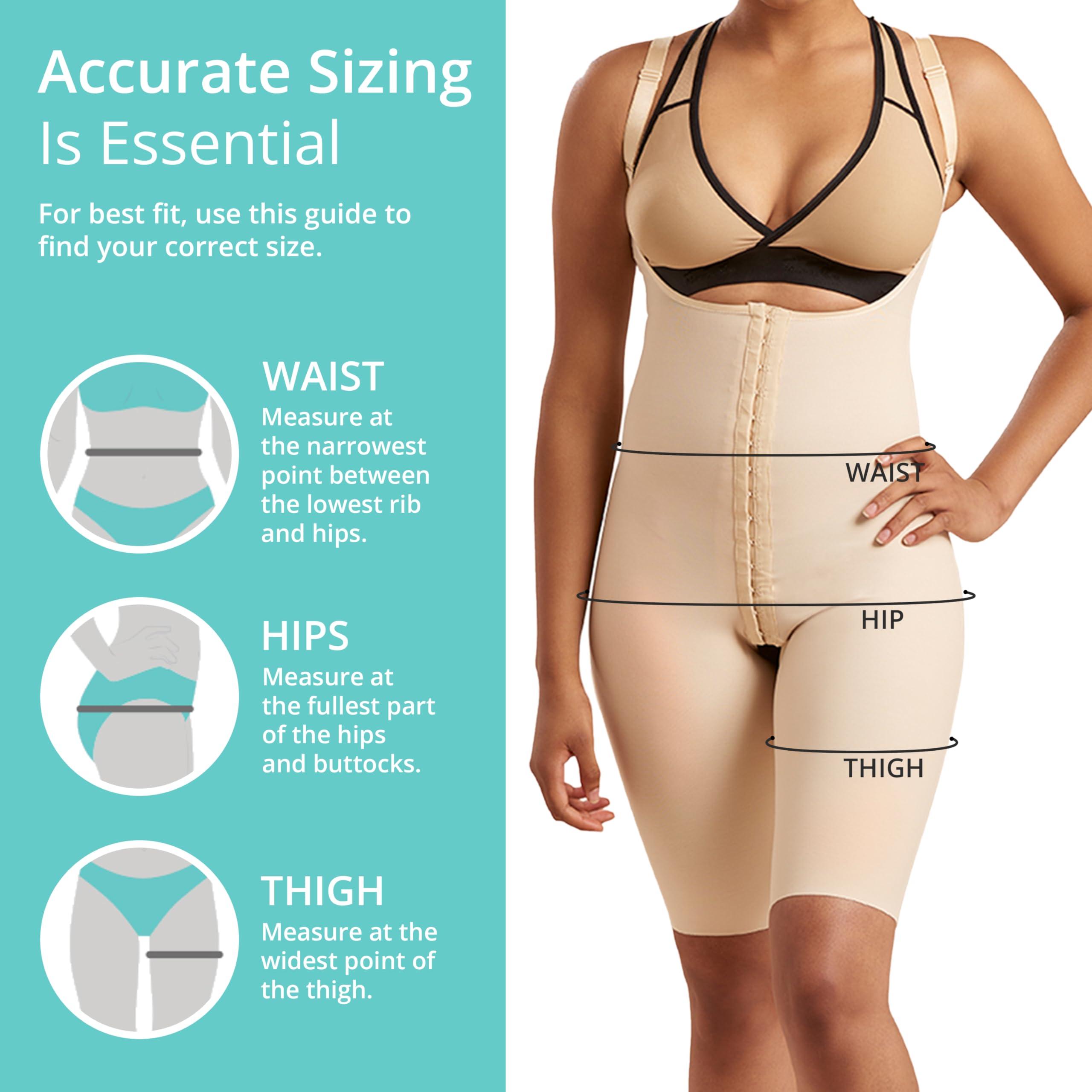 MARENA Marena Womens Girdle with High Back, Short-Length - Post Surgical Shapewear Support, Targeted Compression, Easy Application, Helps Promote Healing & Recovery Beige, XX-Small