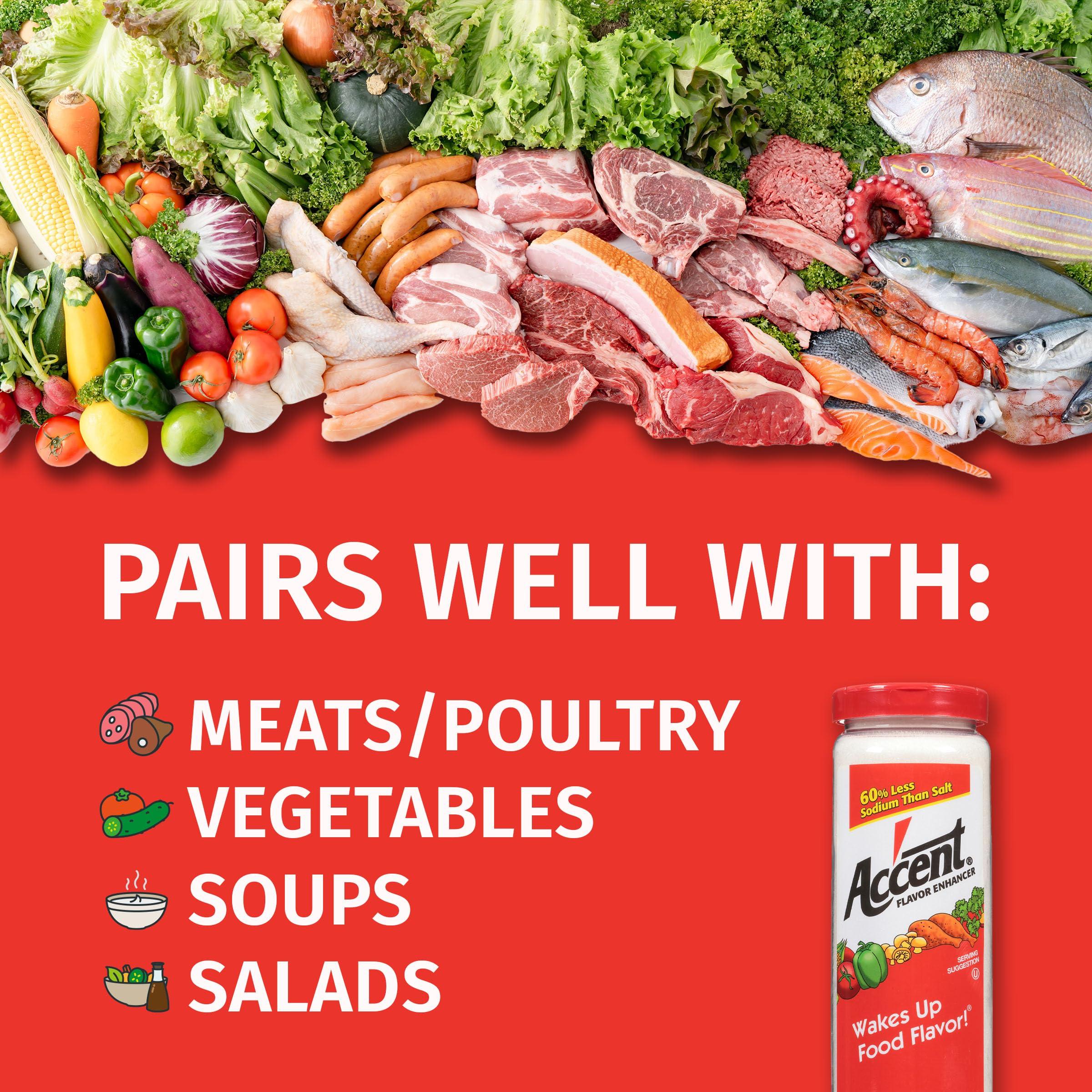 Accent Ac'cent Flavor Enhancer Shaker, 2 lb. Units