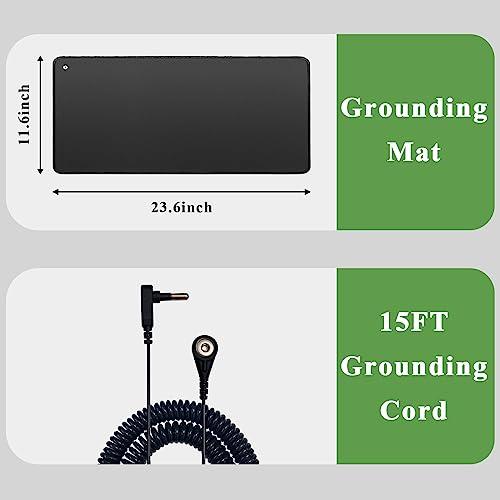 generic Grounding Mat, Grounding Bed Mat with 1 Grounding Cord Indoor Mat for Improving Sleep Body Health (11.8 * 23.6inch)