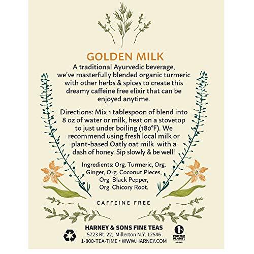 Harney & Sons Harney & Sons Golden Milk Powder, Turmeric, Ginger, Coconut & Spices, 8 oz Tin