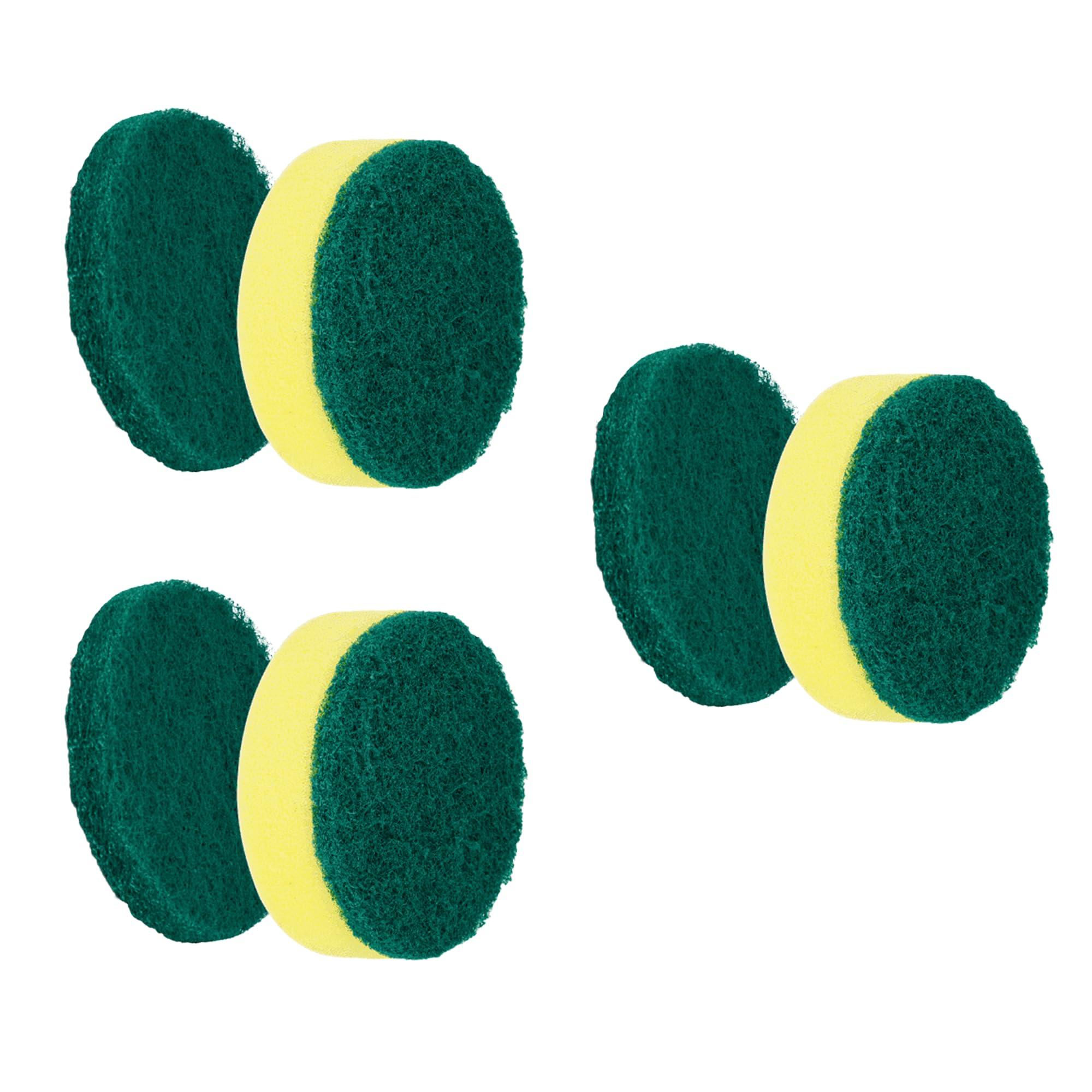 SYNOSHI SYNOSHI | Electric Spin Scrubber with 3 Replaceable Cleaning Head + 6 Units of Sponge Brush Heads, Power Cleaning Brush, Cordless Waterproof Scrubber with Dual Speed