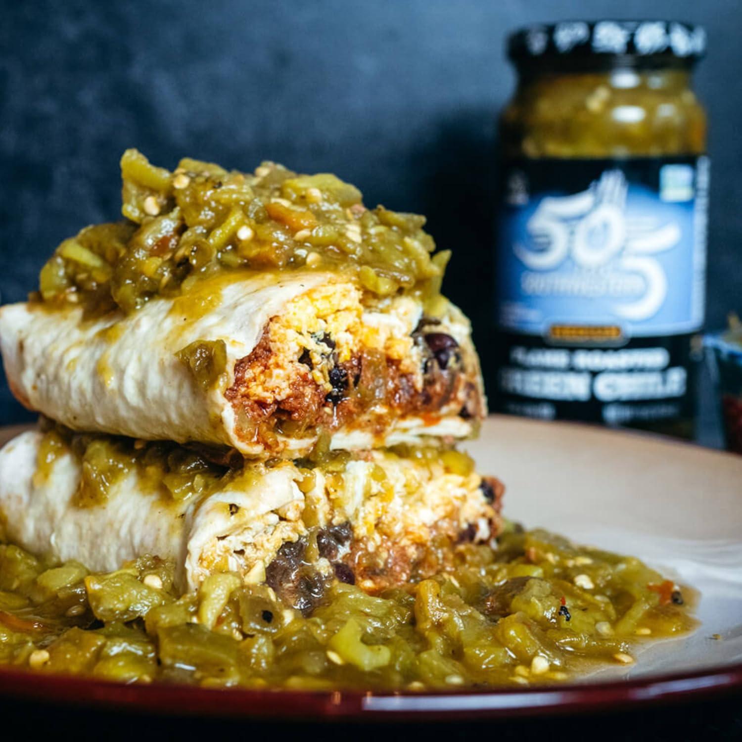 505 Southwestern 505 Southwestern Green Hatch Chile Foodservice 72 Ounce Bulk - Flame Roasted, Restaurant Salsa, Salsa Verde, and Green Chile Sauce (Flame Roasted Green Chile (Medium))