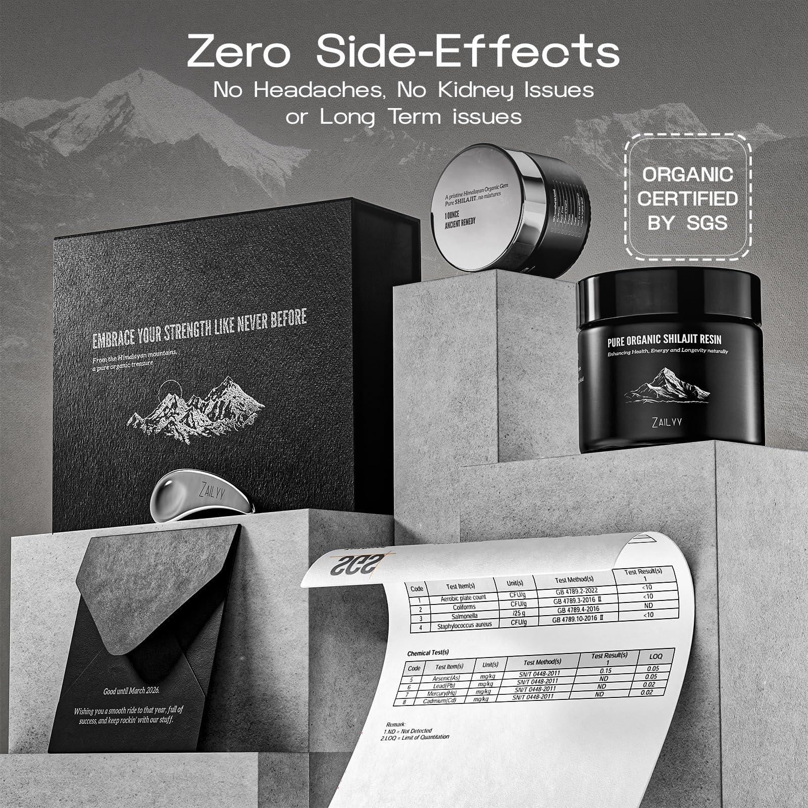 ZAILYY Pure Himalayan Organic Shilajit Resin Supplement 80g | Lab-Tested & Natural | Premium Grade with Fulvic Acid & Trace Minerals | Energy & Vitality Booster for Men & Women