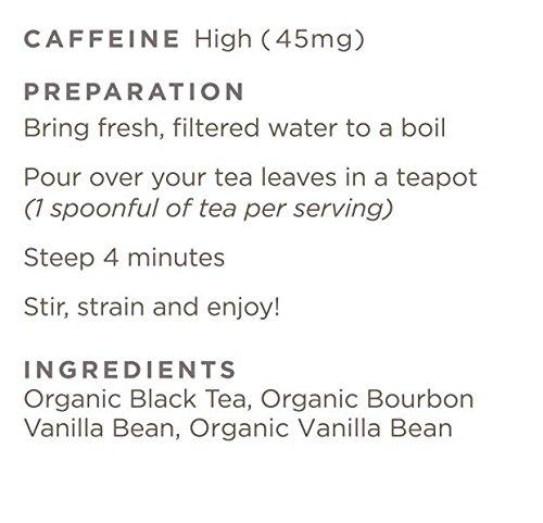 Golden Moon Tea Golden Moon Tea Organic Madagascar Bourbon Vanilla Black Tea - Loose Leaf, Non-GMO - Half Pound (96 Servings)