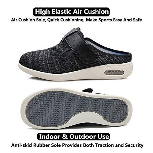 Secret Slippers Women's Diabetic Slippers Extra Wide Width Walking Shoes with Adjustable Closures for Diabetic Edema Plantar Fasciitis Bunions Arthritis Swollen Feet