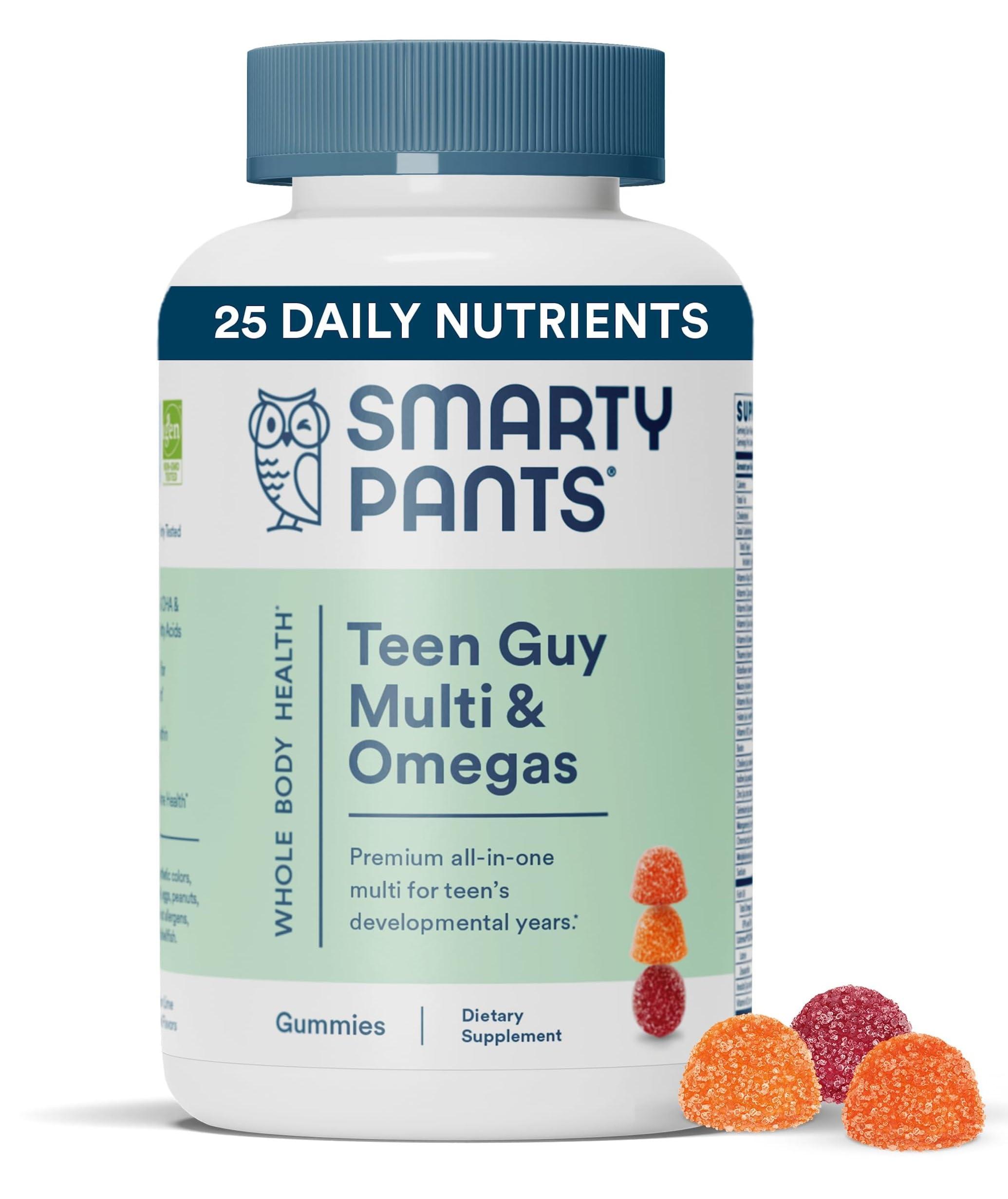 SmartyPants SmartyPants Teen Guy Multivitamin Gummies: Omega 3 Fish Oil (EPA/DHA) & Teen Girl Multivitamin Gummies: Omega 3 Fish Oil (EPA/DHA)