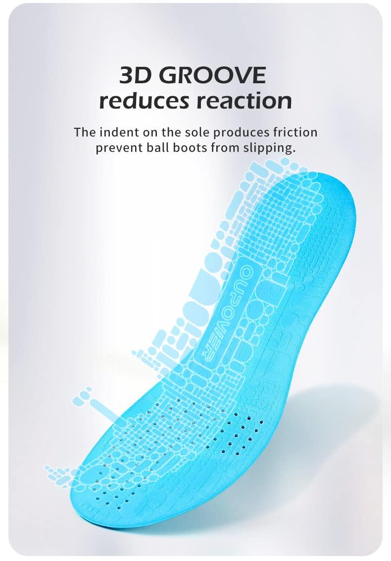 OUPOWER OUPOWER Soccer Cleat Boots Shoes Insoles Inserts Pad Rebounder Poron Foam Anti-Slip Athelete (US7.5-8)