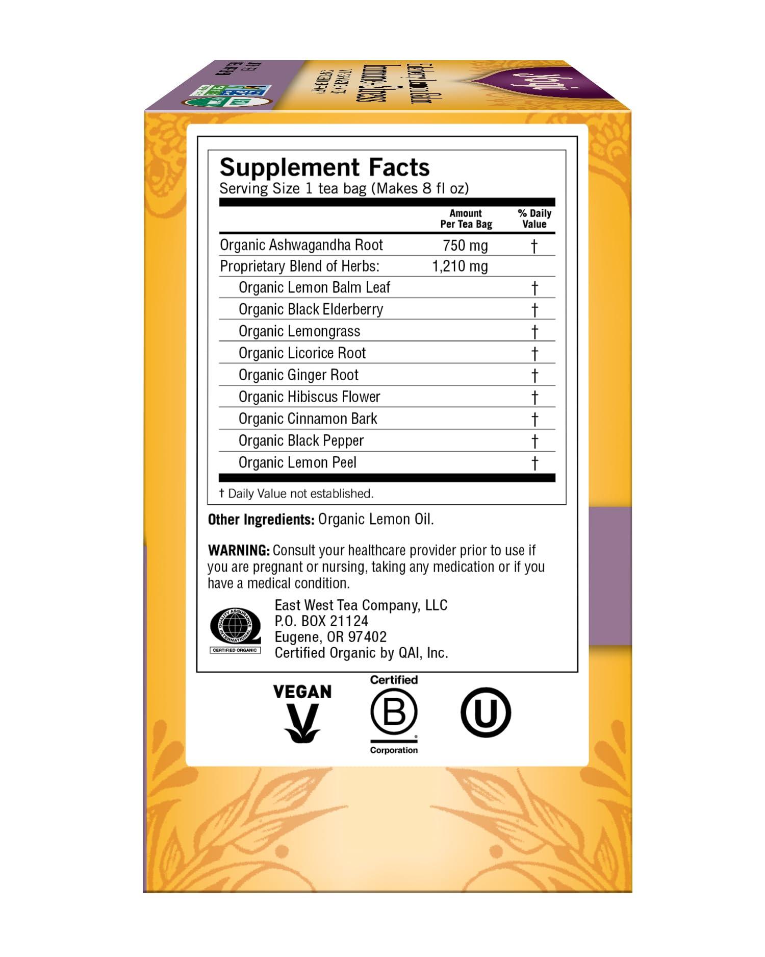 Yogi Tea Yogi Tea Organic Lemon Balm Elderberry Immune Stress Tea, 16 CT