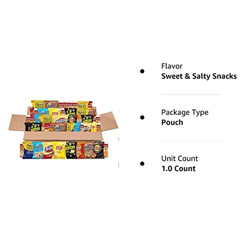 Frito Lay Frito Lay Sweet & Salty Snacks, Variety Mix of Cookies, Crackers, Chips & Nuts, (Pack of 50)