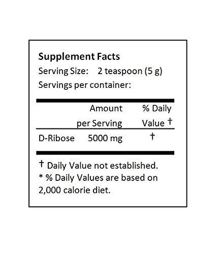 NuSci D-Ribose Pure Powder AJI92 Quality Standard (250 Grams (8.8 oz))