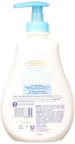 Dove Dove Baby Tip To Toe Wash 13 Ounce Rich Moisture Pump (384ml) (6 Pack)