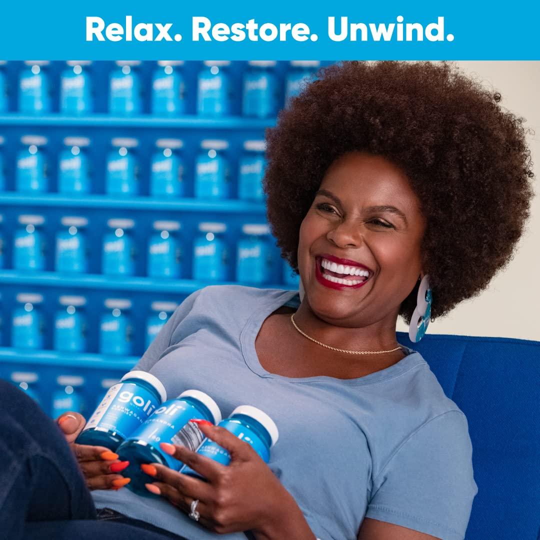 Goli Goli Ashwagandha & Vitamin D Gummy 120 Count - Relax. Restore. Unwind. (Mixed Berry, KSM-66, Vegan, Plant Based, Non-GMO, Gluten-Free & Gelatin Free), Pack of 2