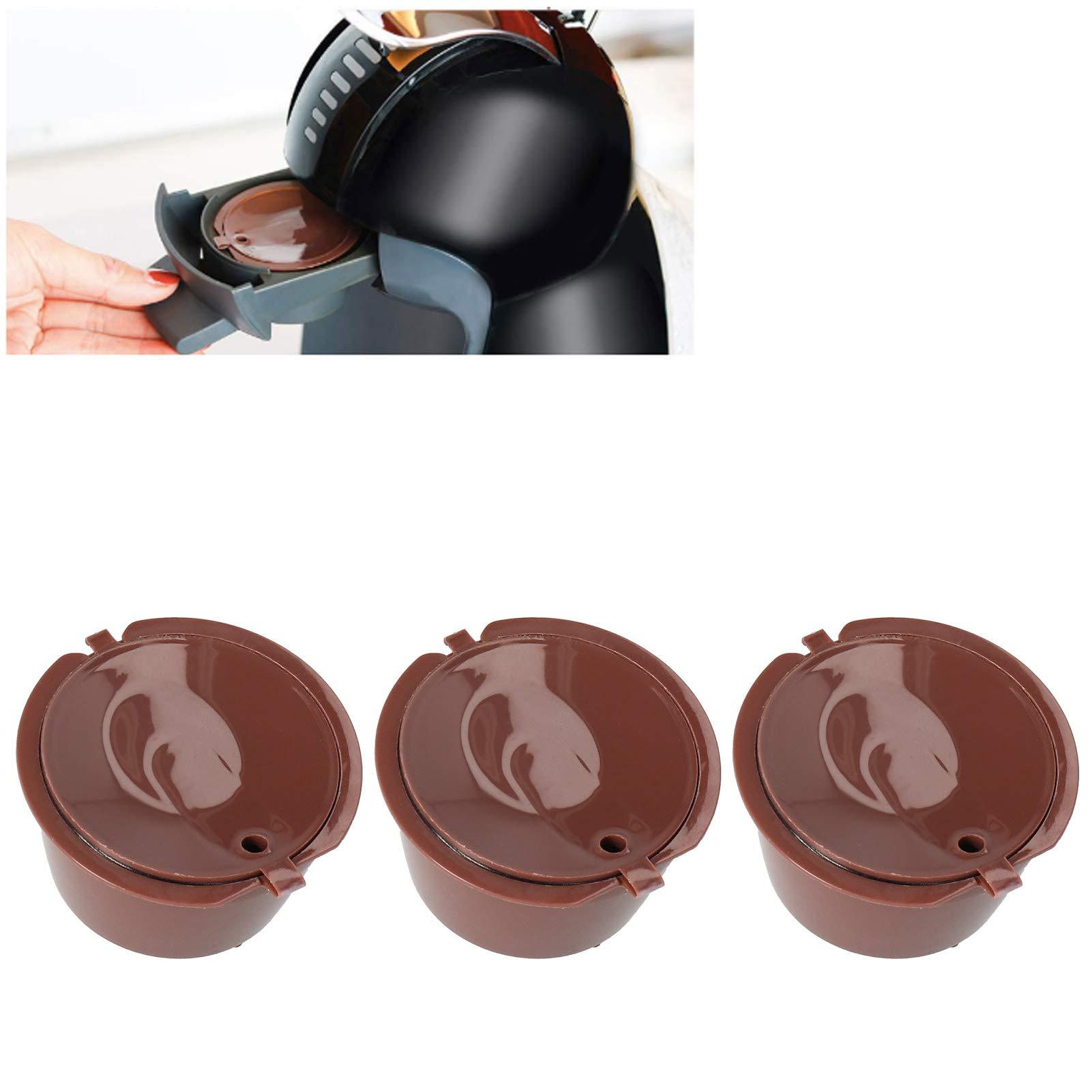Yosoo Reusable Coffee Capsule Set for, Refillable, Easy to, Great Coffee Maker Tool (51-100ML)