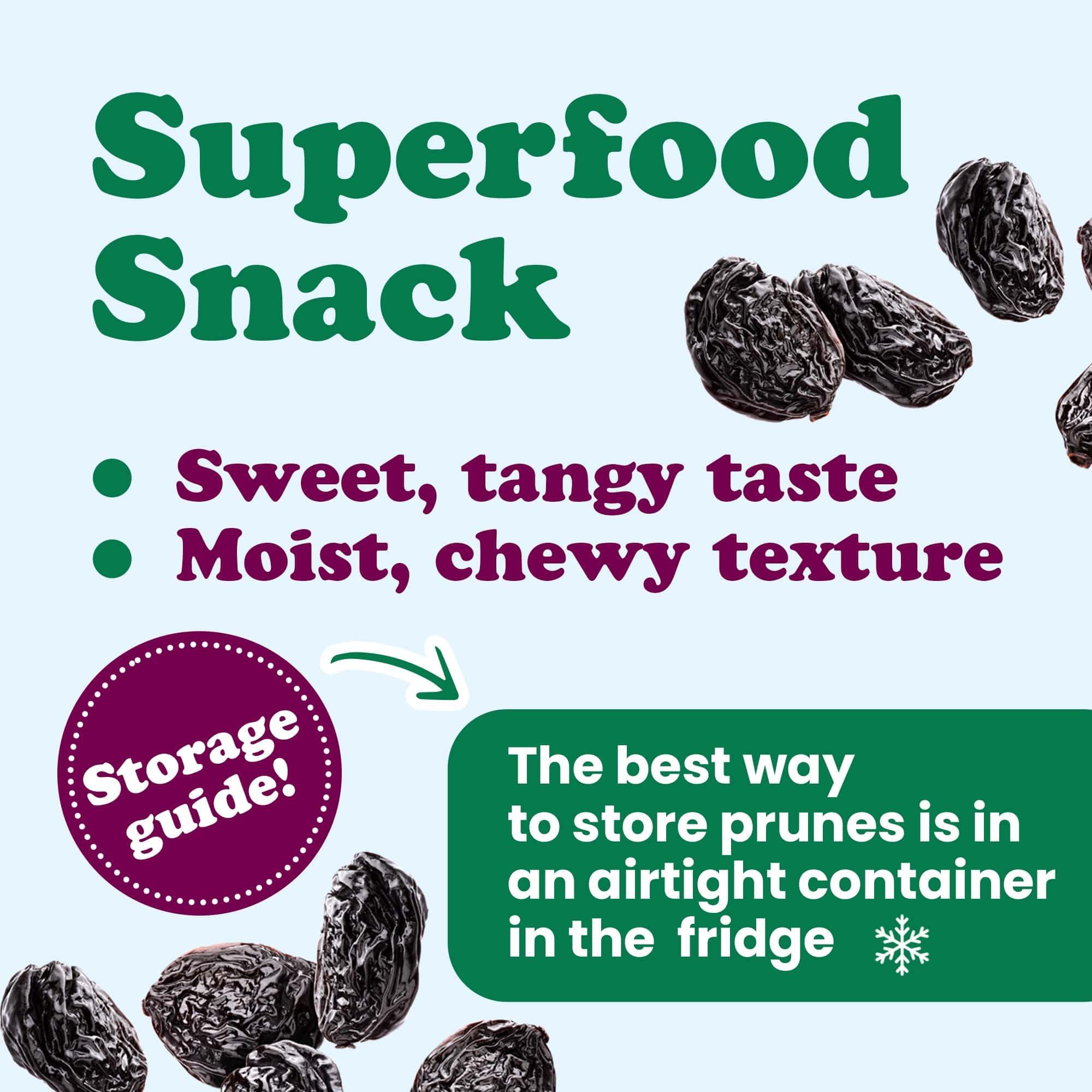 Food to Live Food to Live Organic Pitted Prunes, 5 Pounds Dried California Plums, Non-GMO, Kosher, Unsulfured, Unsweetened, Bulk