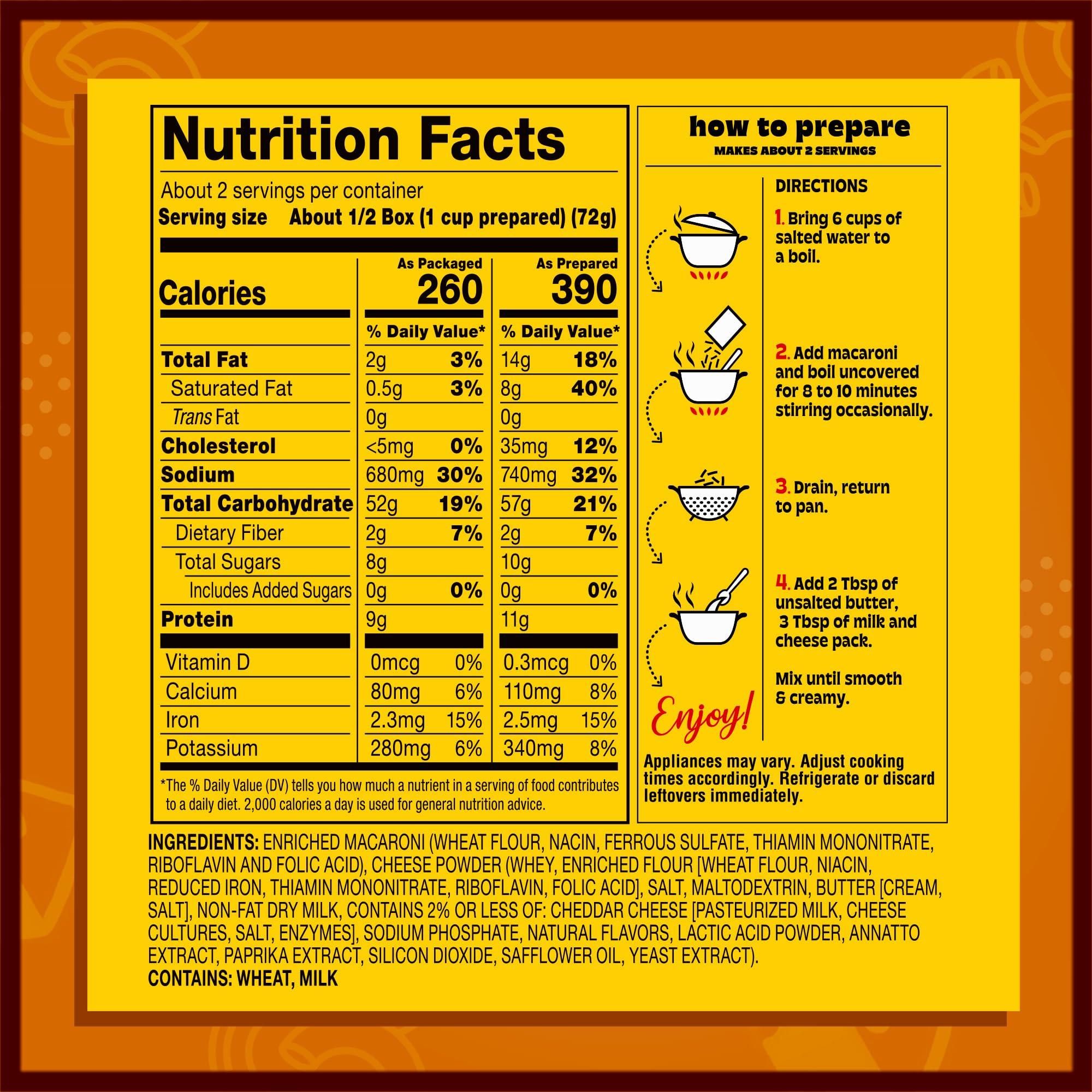 Manischewitz Manischewitz Kosher Mac & Cheese, 5.5oz (4 Pack) Made with Real Cheddar Cheese, No Artificial Colors of Flavors, Certified Kosher