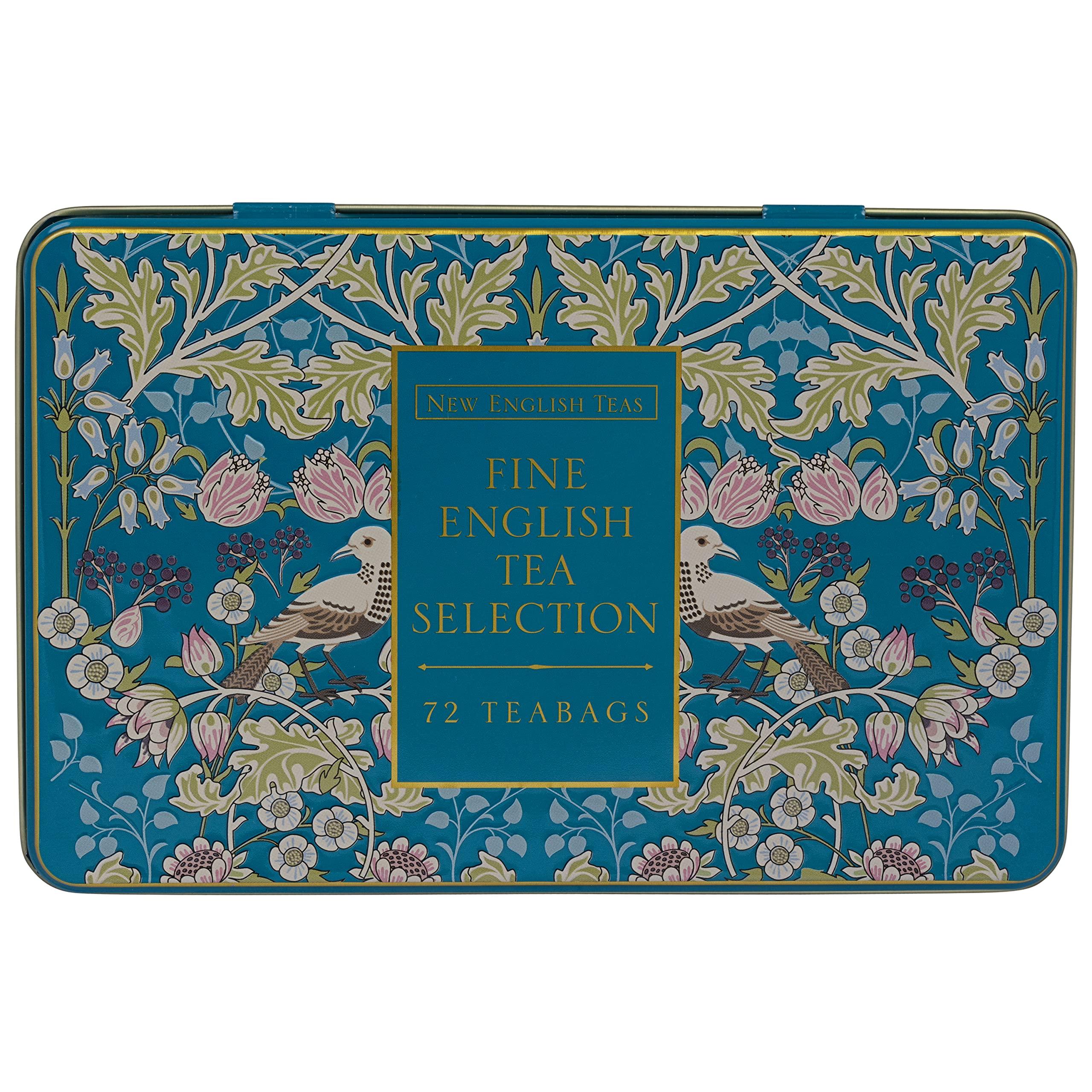 New English Teas New English Teas Song Thrush & Berries Tea Tin with 72 Assorted English Teabags