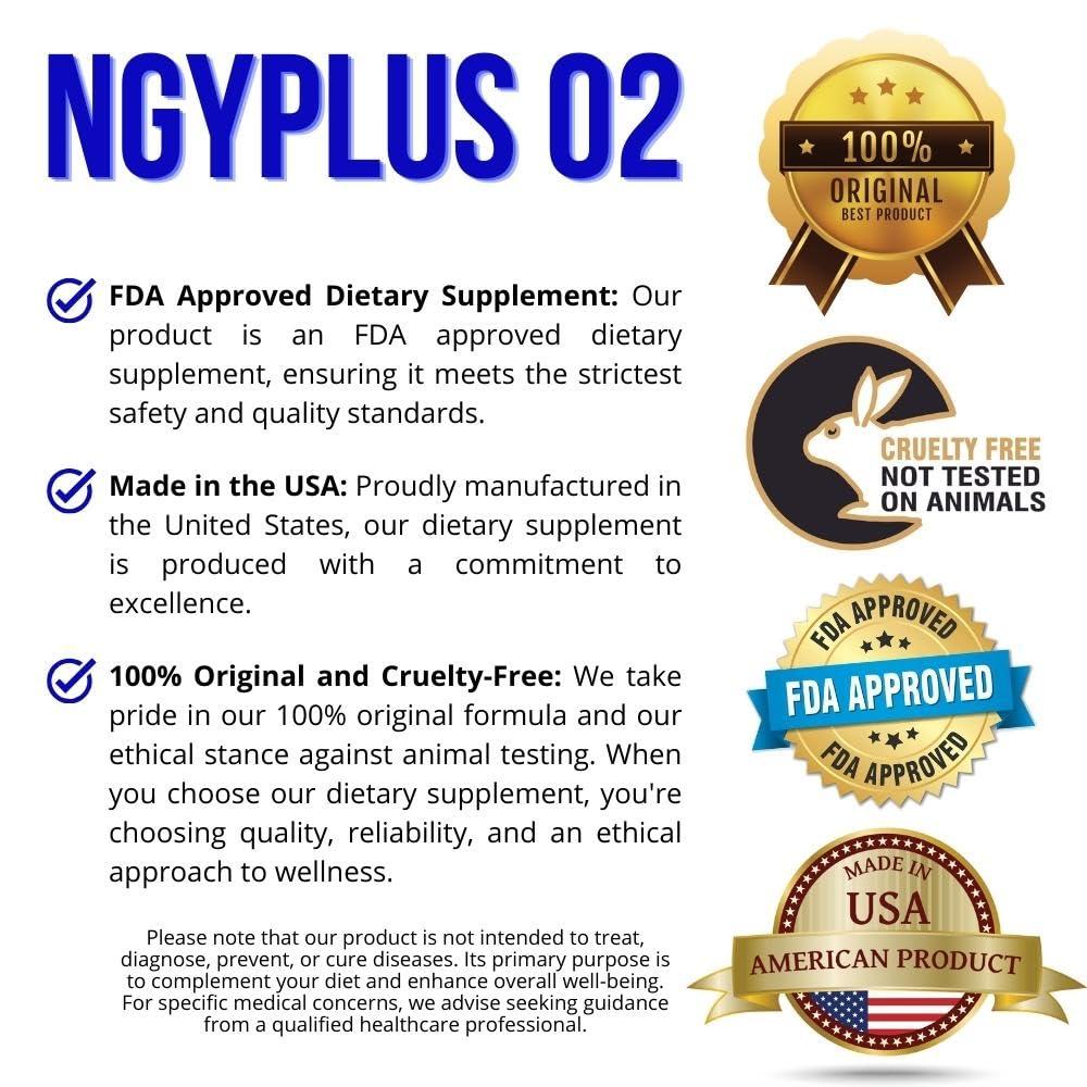 NGYPLUS NGYPLUS O2 Liquid Oxygen - Dietary Supplement - Your Ultimate Health and Wellness Formula with Silica Power!