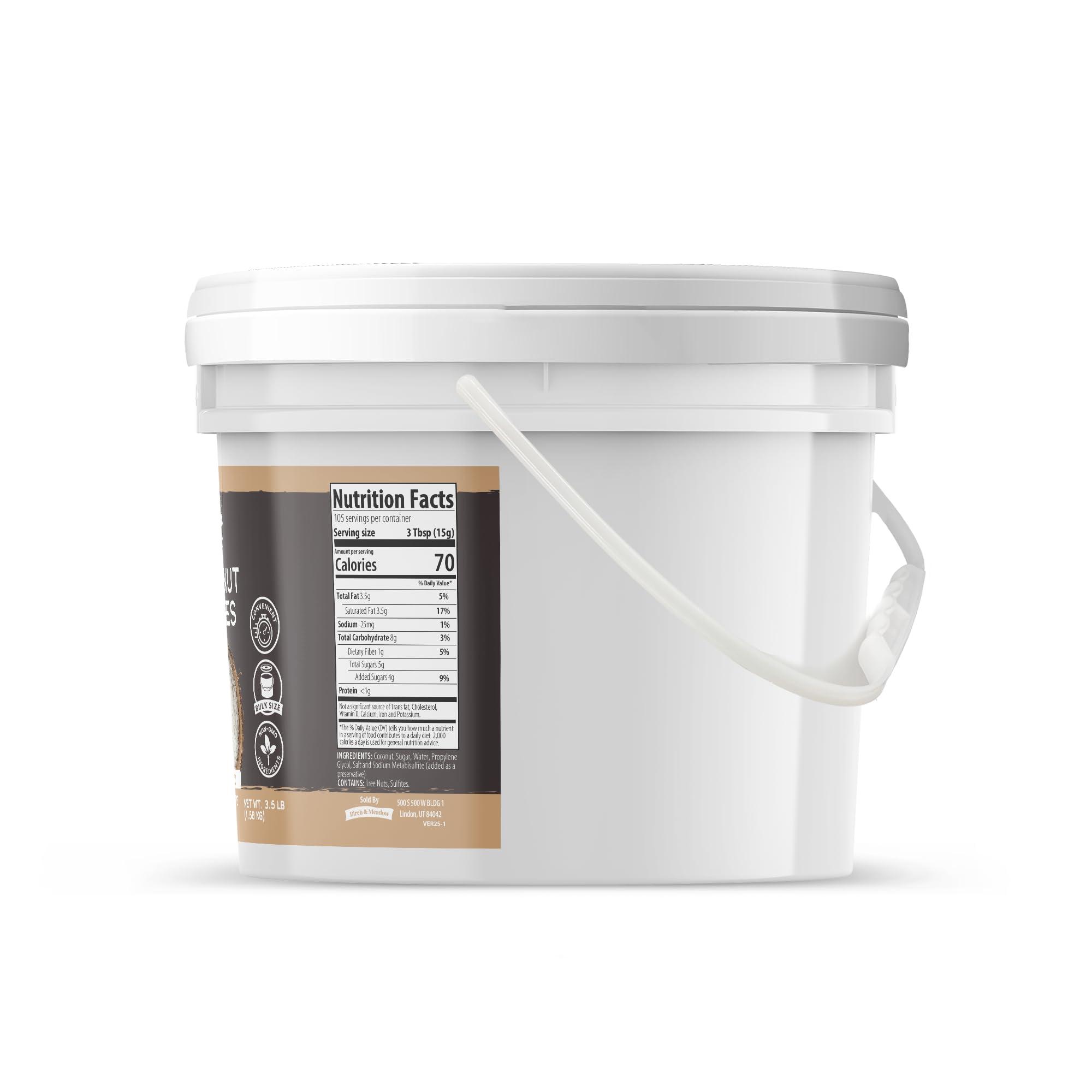 BIRCH & MEADOW Birch & Meadow 1 Gallon, Coconut Flakes, Sweetened, Baking & More