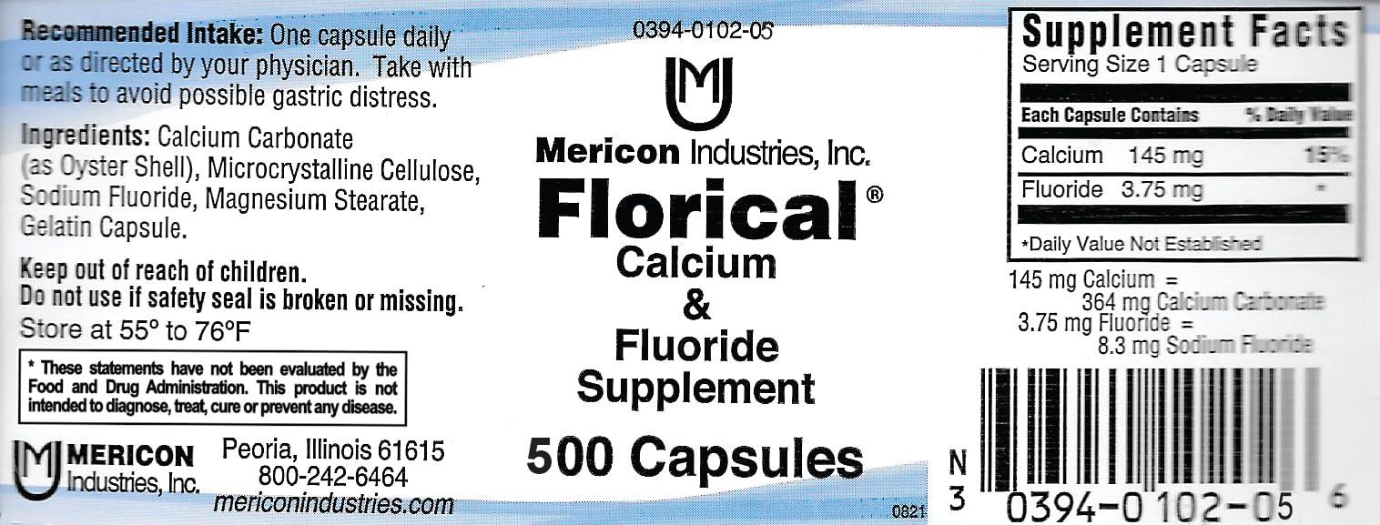 MERICON INDUSTRIES INC FLORICAL CAPS Size: 500 by Mericon Industries, Inc.