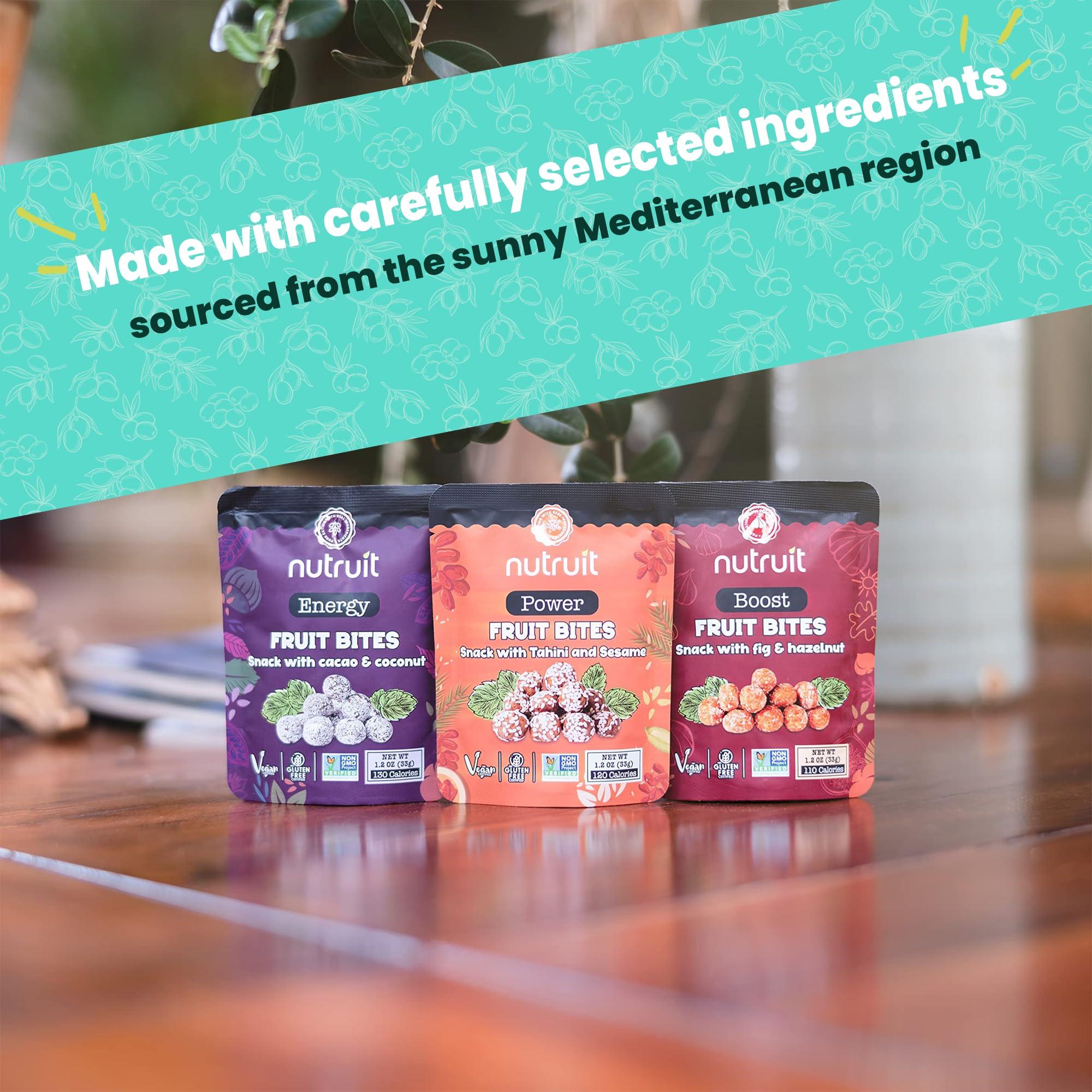 nutruit Nutruit Gourmet Healthy Snacks - 32 Pack MEGA Variety Box - Vegan, Gluten Free, Non-GMO Bulk Snacks - Kosher, High Protein, High Fiber, Plant-Based Healthy Snack - 1.2oz Packs
