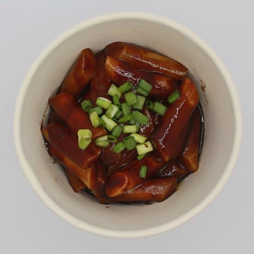 Yopokki Yopokki Instant Halal Tteokbokki Cup (Jjajang, Cup of 2) Korean Street food with Jjajang flavored sauce Topokki Rice Cake - Quick & Easy to Prepare